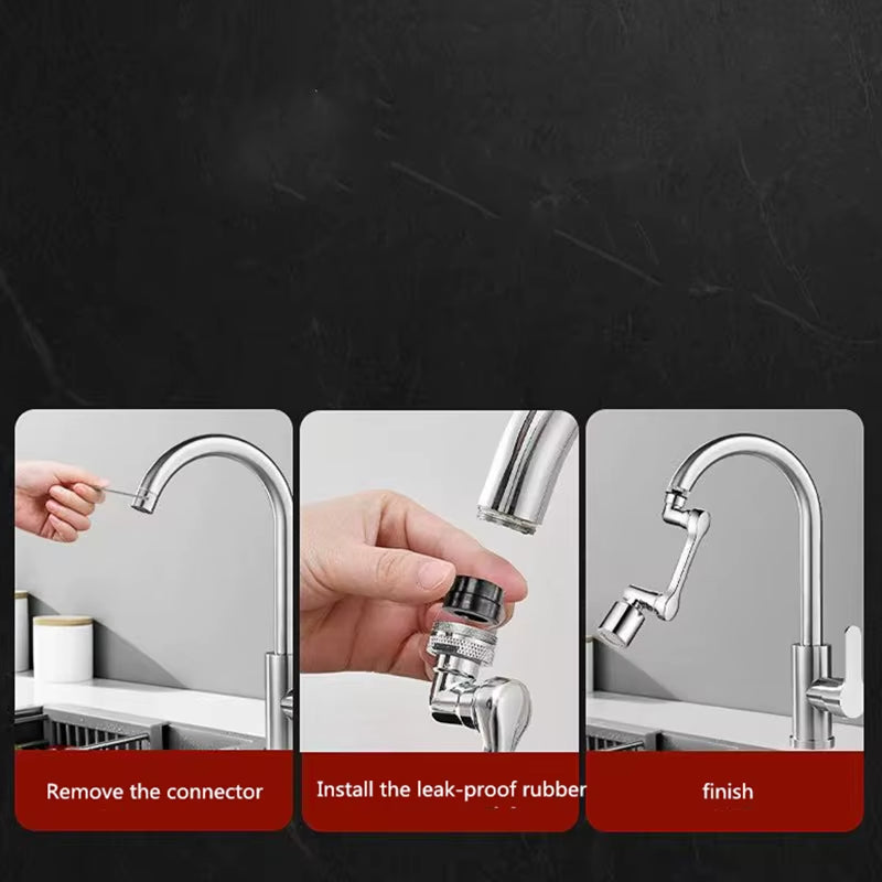 Heavy Metal Universal 1080° Rotation Faucet Sprayer Head for Kitchen Washbasin Extension Faucet Bubbler Sink Tap Splash Nozzle