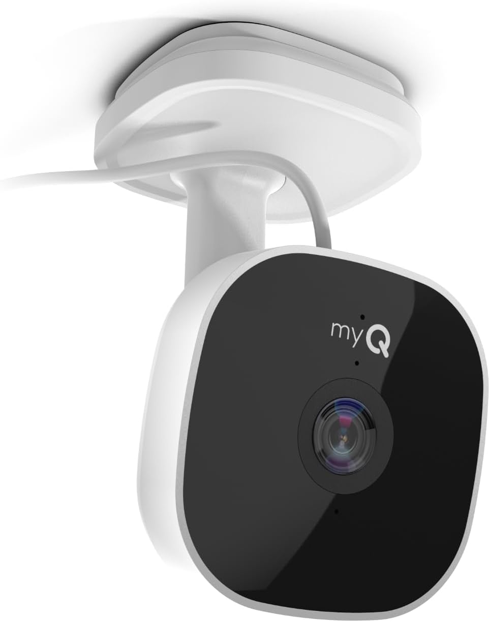 Myq Smart Garage Security Camera – 1080P HD Video, Night Vision, Motion Detection, Magnetic, Wi-Fi, Two-Way Audio, Smartphone Control
