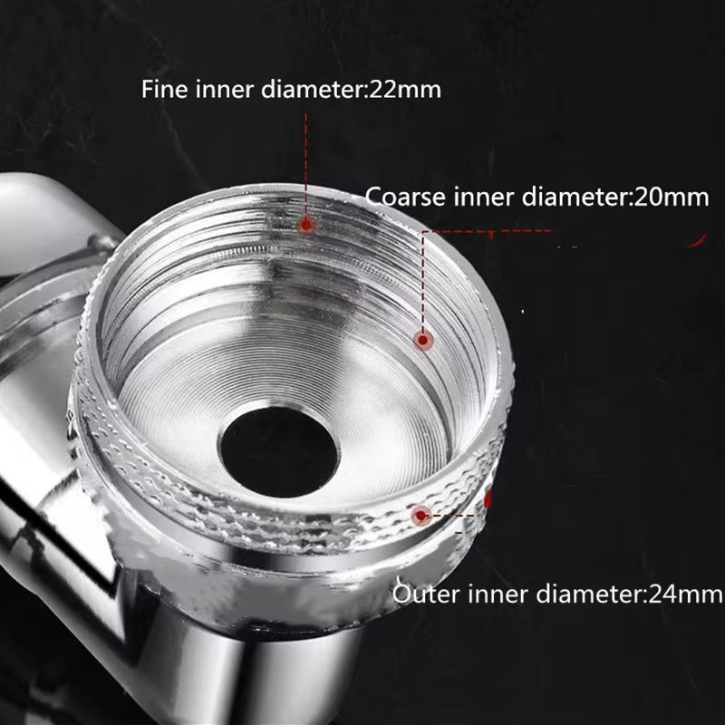 Heavy Metal Universal 1080° Rotation Faucet Sprayer Head for Kitchen Washbasin Extension Faucet Bubbler Sink Tap Splash Nozzle