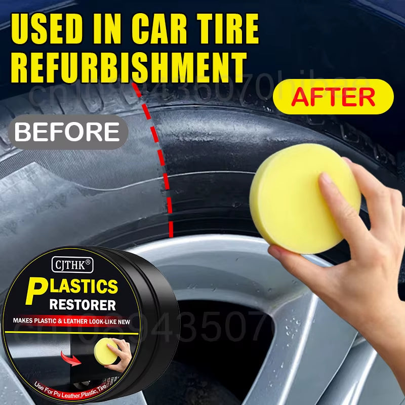 Car Plastic Restorer Back to Black Gloss Car Cleaning Products Plastic Leather Restore Auto Polish and Repair Coating Renovator
