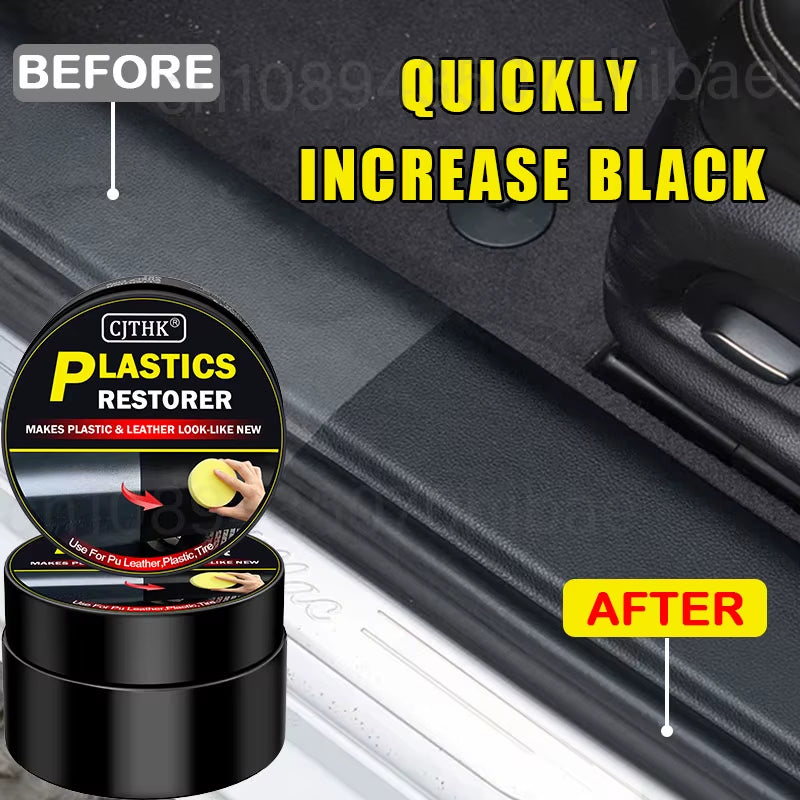 Car Plastic Restorer Back to Black Gloss Car Cleaning Products Plastic Leather Restore Auto Polish and Repair Coating Renovator