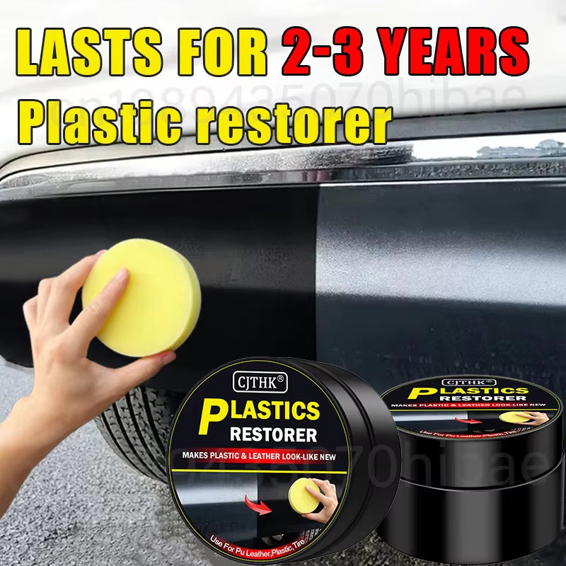Car Plastic Restorer Back to Black Gloss Car Cleaning Products Plastic Leather Restore Auto Polish and Repair Coating Renovator